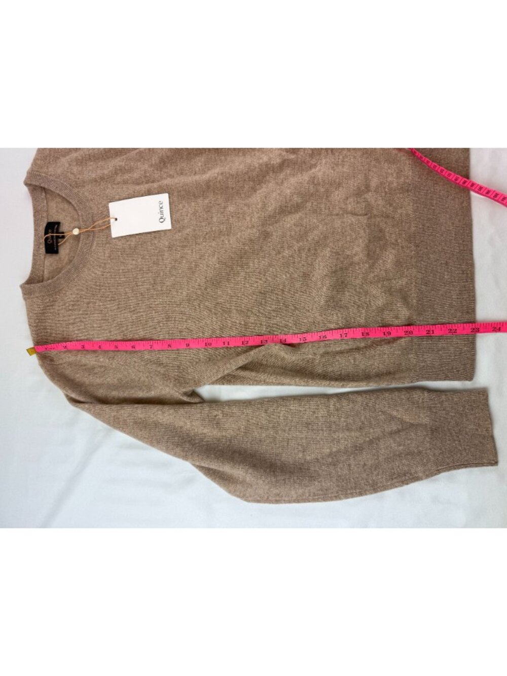 NWT Quince Mongolian Cashmere Oversized Crewneck Sweater in Oatmeal Sz M - Picture 10 of 10
